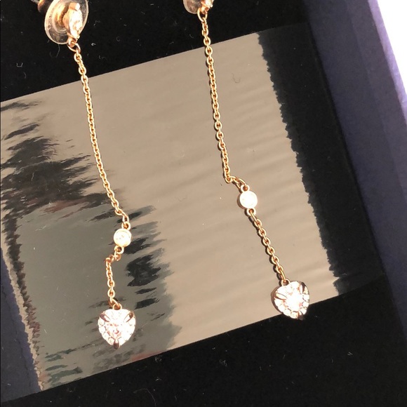 Swarovski Heart Earrings - Picture 2 of 5